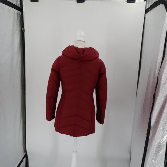 Marc New York Andrew Marc Cranberry Red Puffer Style Coat w Hood Size Small - Picture 7 of 12
